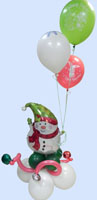 новогодние композиции, новогодние шары, воздушные шары, новогоднее оформление