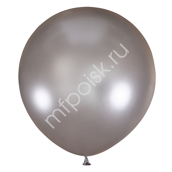 Латексный воздушный шар M 30"/76см Металлик SILVER 026 1шт