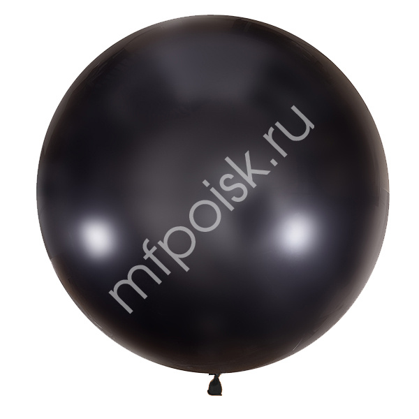 Латексный воздушный шар M 24"/61см Декоратор BLACK 048 1шт