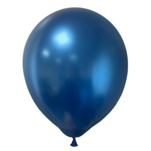 Латексный воздушный шар M 5"/13см Хром PLATINUM Blue 100шт