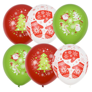 Воздушные шары С Новым Годом асс. рис 25шт