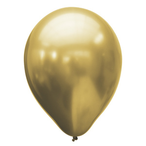 Латексный воздушный шар M 11"/28см Хром PLATINUM Gold 25шт