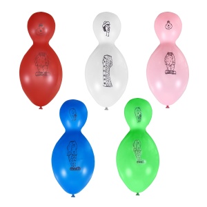 воздушные шары, фигурные шары латексные, M 820F Фигура с рис большая матрешка 100шт