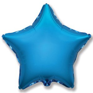воздушные шары, шары из фольги, FM Звезда BLUE 18"/45см