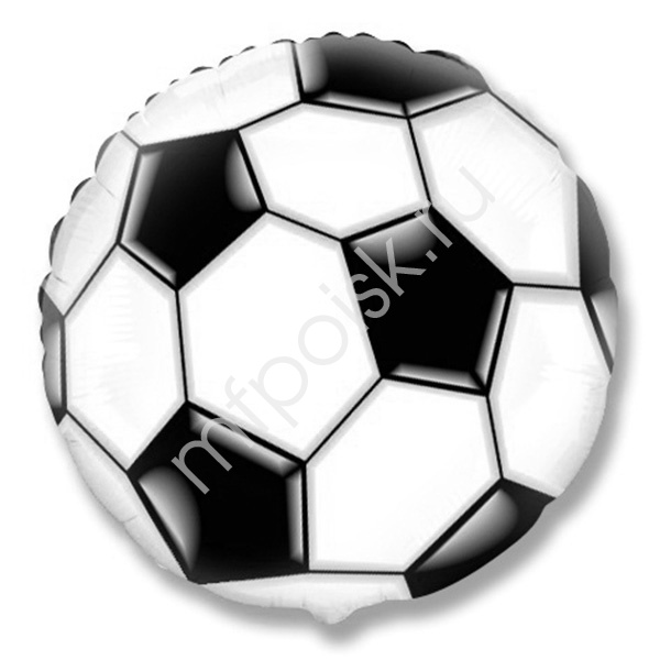воздушные шары, шары из фольги, FM Круг И-165 Футбольный мяч 18"/45см