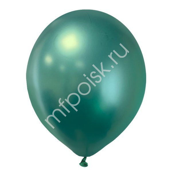 Латексный воздушный шар M 5"/13см Хром PLATINUM Green 100шт