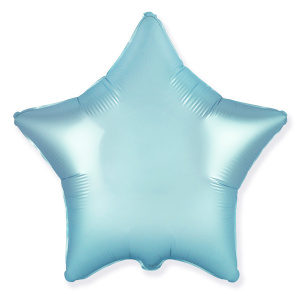 Звезда BLUE 18"/45 см фольгированный шар Пастель сатин