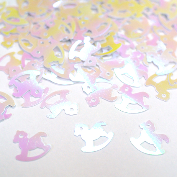 праздничное конфетти, Q Конфетти перламутровое Лошадки 14гр CF071314