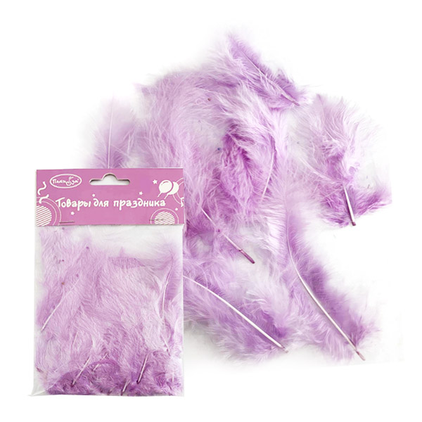 Y Перья Light Violet 30шт