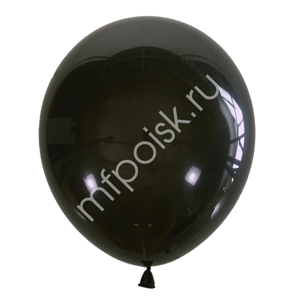 Латексный воздушный шар M 12"/30см Декоратор BLACK 048 100шт