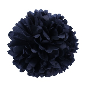 Помпон бумажный черный