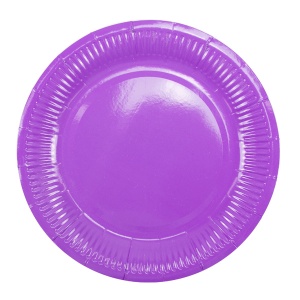Тарелки бумажные Purple 18 см 6 шт