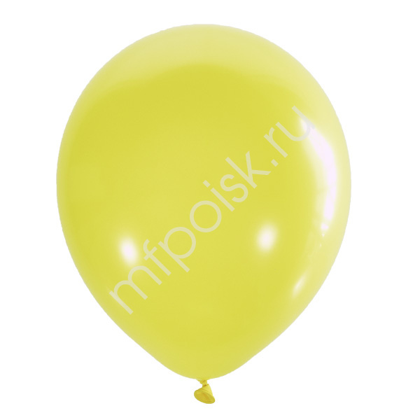 Латексный воздушный шар M 5"/13см Пастель YELLOW 001 100шт