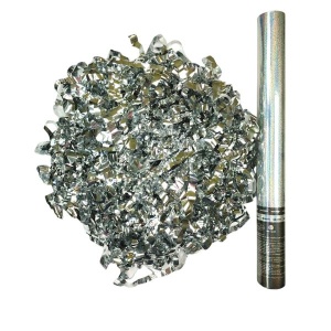 Пневмохлопушка Серебряный серпантин