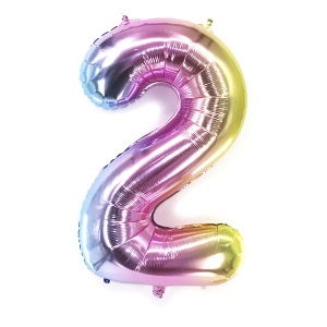 Фигура Цифра 2 Радужная