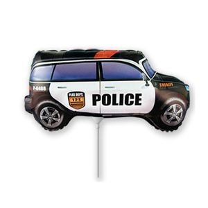 Мини Фигура Полицейская машина 20 см X 36 см фольгированный шар