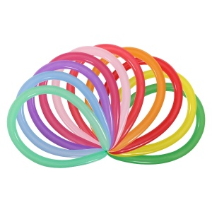 воздушные шары, шары для моделирования, M 270 Пастель+Декоратор для моделирования ассорти 100шт