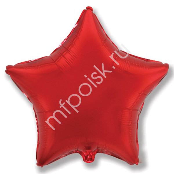 воздушные шары, шары из фольги, FM Ультра Звезда RED 30"/76см