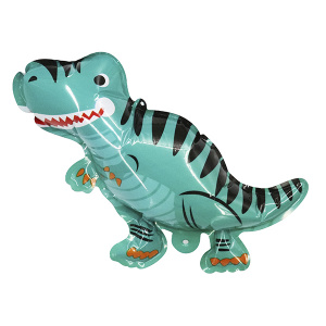 Шар самодув фигура Динозавр голубой 20 см
