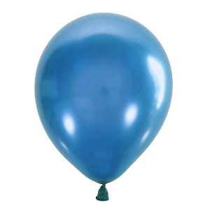 Латексный воздушный шар M 5"/13см Металлик BLUE 022 100шт