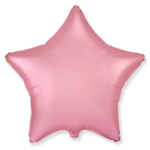 Звезда PINK 18"/45 см фольгированный шар Пастель сатин