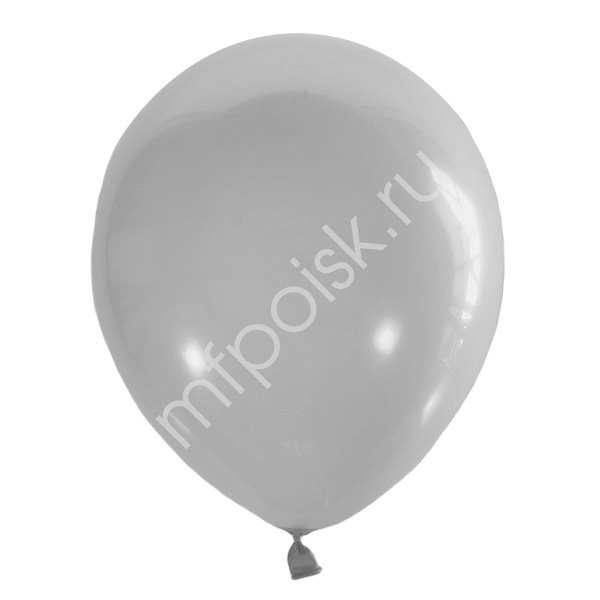 Латексный воздушный шар M 9"/23см Декоратор GRAY 098 100шт