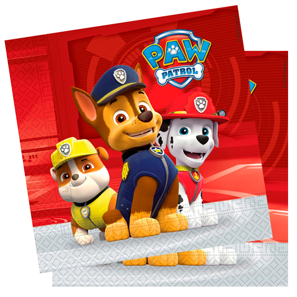 Pc Салфетки Щенячий Патруль 33см Х33см 20шт