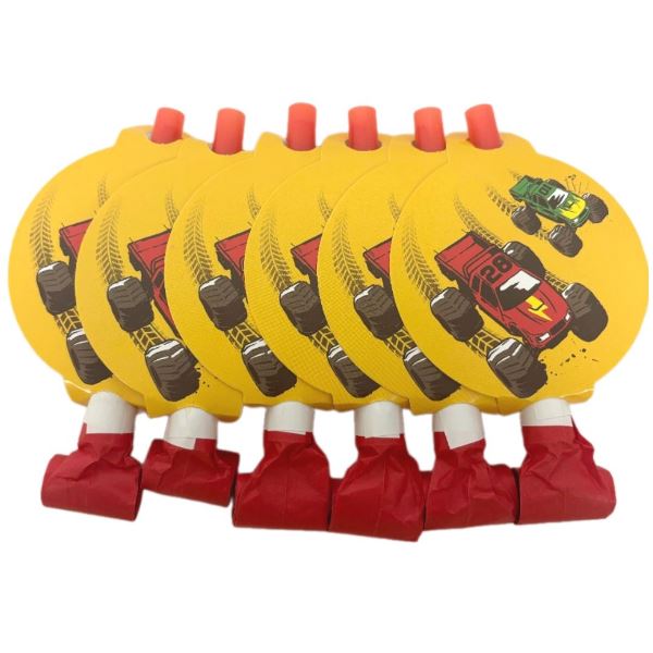Y Язычок-гудок с карточкой Тачки Монстры Трак 6шт