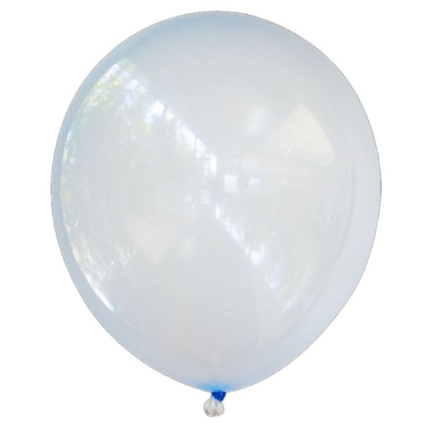 Латексный воздушный шар M 12"/30см Кристалл Bubble BLUE 244 50шт