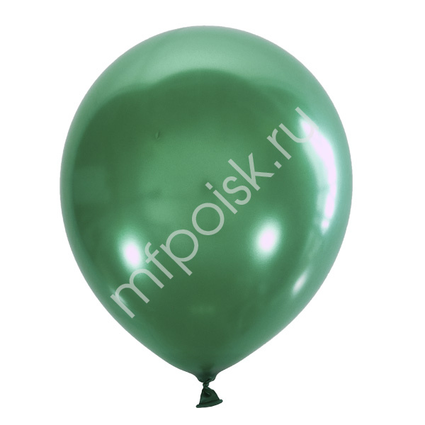 Латексный воздушный шар M 9"/23см Металлик GREEN 028 100шт