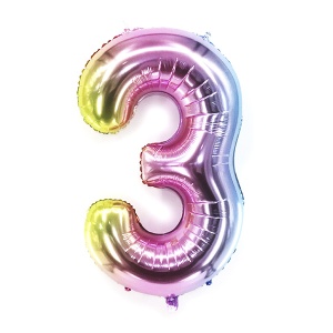 Фигура Цифра 3 Радужная