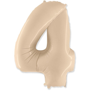 FM Фигура Цифра 4 Сатин Cream 40"/102см