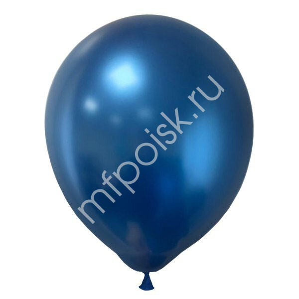 Латексный воздушный шар M 11"/28см Хром PLATINUM Blue 25шт