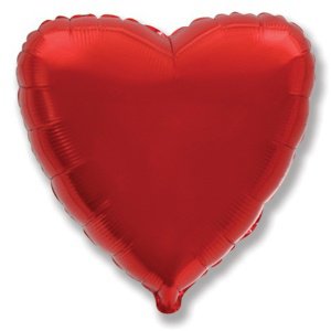 воздушные шары, шары из фольги, FM Ультра Сердце RED 30"/76см
