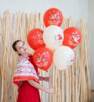 Русский стиль на воздушных шарах