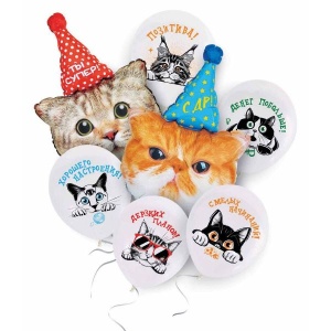 Набор шаров Коты 7 шт