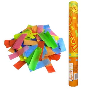 товары для праздника, хлопушки, AC 60см Пневмохлопушка в пластиковой тубе