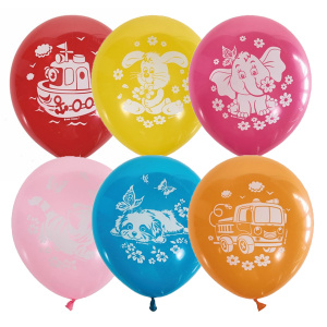 Воздушные шары Детская тематика 2 ст. рис 50 шт