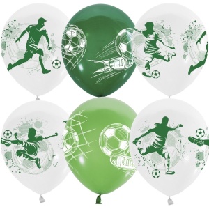 Воздушные шары рис. Футбольный драйв 10шт
