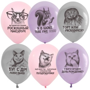 Воздушные шары рис. Мемы СДР для девчонок 15шт