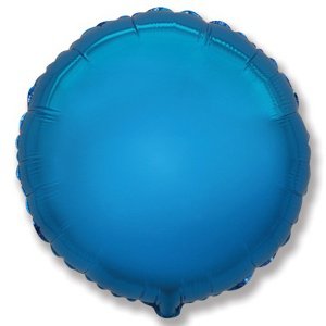 воздушные шары, шары из фольги, FM Круг BLUE 18"/45см