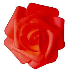 Декор свадебный Роза красная 12 см 1 шт