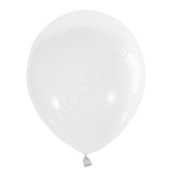 Латексный воздушный шар M 12"/30см Пастель WHITE 004 100шт
