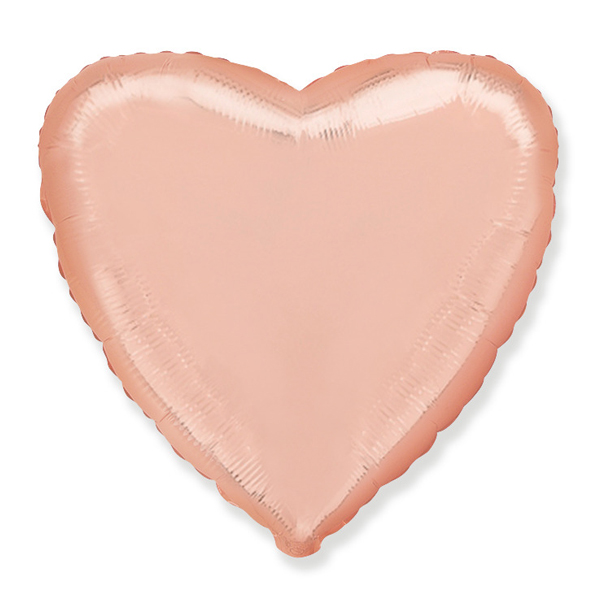 FM Сердце Rose Gold 18"/45см