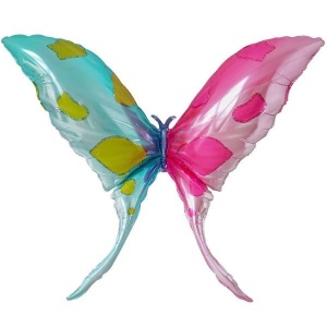 Фигура Бабочка двухцветная, розовый/голубой 44''/113см