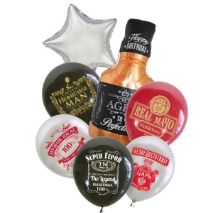 Набор шаров Мужская Тема 7 шт