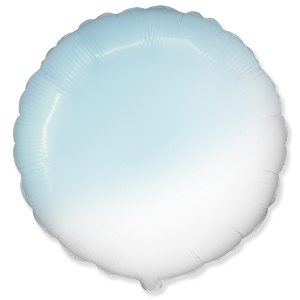 Круг градиент BLUE 18"/45 см фольгированный шар
