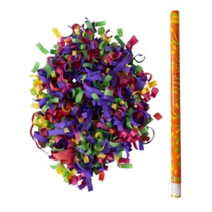 товары для праздника, хлопушки, AC 100см Пневмохлопушка в пластиковой тубе