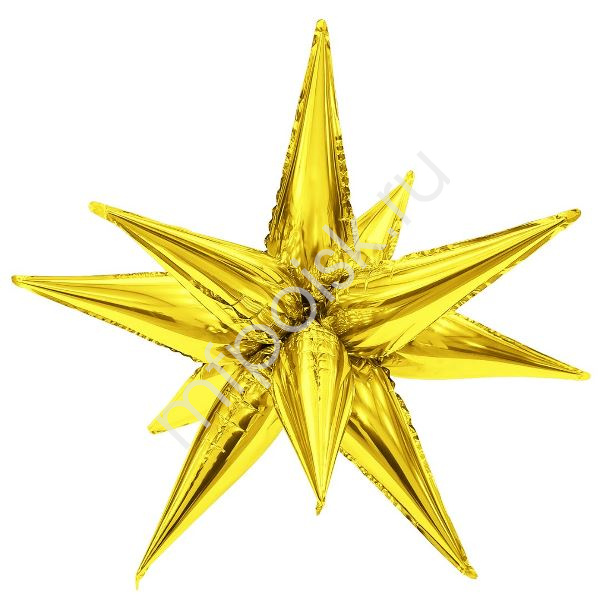 AU Звезда Составная 3D Золото 41”/105 см