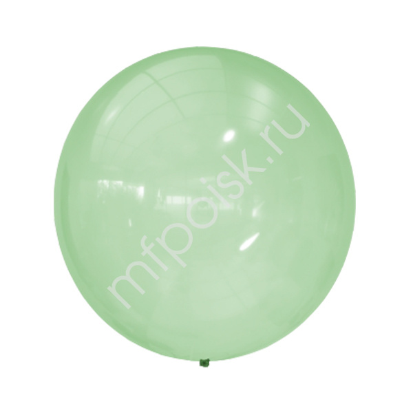 Латексный воздушный шар M 24"/61см Кристалл Bubble GREEN 255 1шт